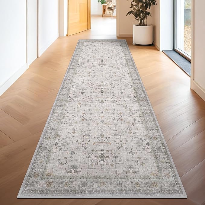 Geometric 3x20 Wide Hallway Runner by HazoHaus