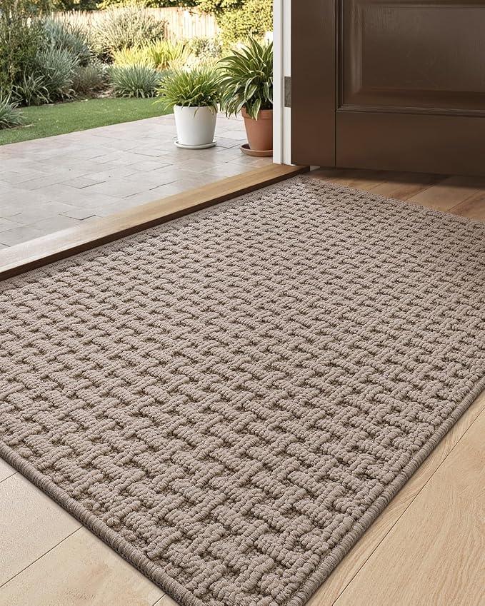 DEXI Front Entryway Door Mat Non Slip 24x36, Washable Entry Way Mats Inside by DEXI