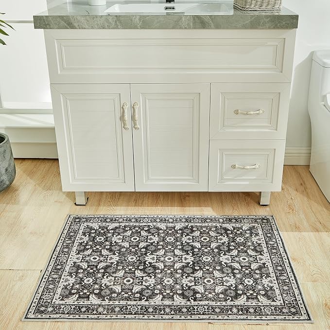 WITSHOCK Washable 2x3 Entryway Area Rug: Soft Non-Slip Backing Washable Rugs - Image 3