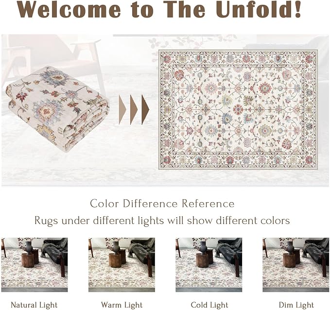 3x5 Washable Area Rug - Image 8