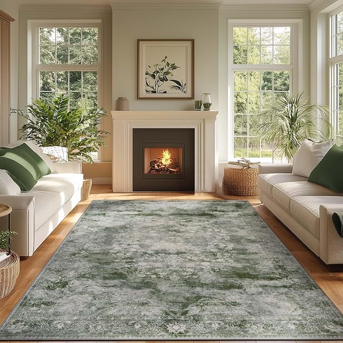 jinchan Washable Area Rug 6x9 for Living Room by JINCHAN