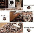 XWZO Entryway Area Rug 2x3ft — Soft Vintage Low Pile Non-Slip Backing Door Mat - Image 6