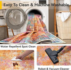 Washable Area Rugs 2'x3' Non-Slip Modern Abstract Soft - Image 5
