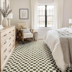 EVERGRACE Checkered Plaid Area Rug 9x12, Soft Faux Wool Rugs Washable Anti Slip - Image 2