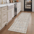 Bavni 2'6''x6 Rug Runners for Hallways, Washable Runner Rug Non Slip, Vintage by BAVNI