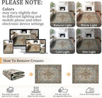 6x9 Machine Washable Area Rug for Living Room, Kids and Pets Friendly for - Image 9