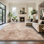 Fluffy Rug Shaggy Area Rug, Mottling Beige 6x9 Area Rugs by Yongyangjuxi
