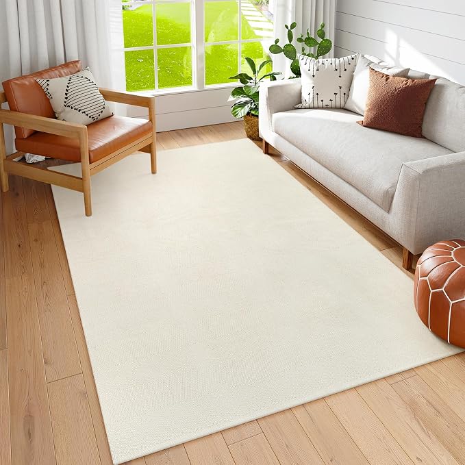 Collive Boho Rugs for Living Room 5X8ft, Washable Area Rug Woven Cotton Rugs - Image 2