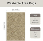 Bavni Clearance 2x3 Rugs for Entryway Indoor, Machine Washable Area Rug Non Slip - Image 2