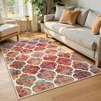 Lahome Moroccan 3x5 Rug for Bedroom, Washable Area Rugs Non-Slip Throw Entryway by Lahome