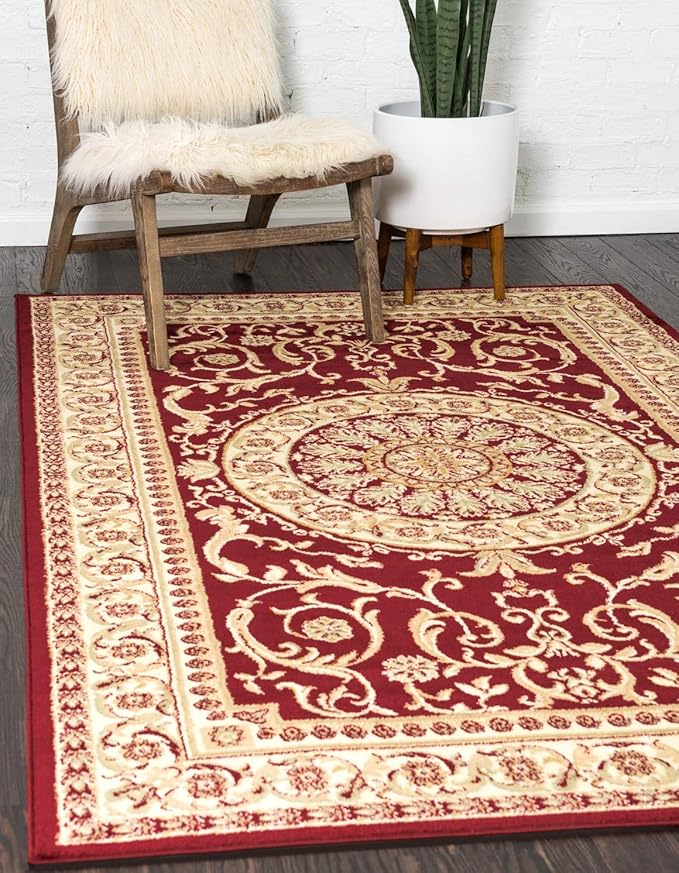 Unique Loom Versailles Collection Traditional Classic Medallion Floral Motif by UniqueLoom