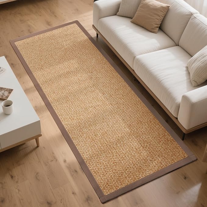 Washable Hallway Runner Rug 2x6 Jute Like Kitchen Runner Mat Rugs Non Slip - Image 7
