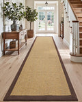 DEXI Hallway Runner Rug 3x7 Jute, Woven Braided Sisal Runner Non Slip, Entryway by DEXI
