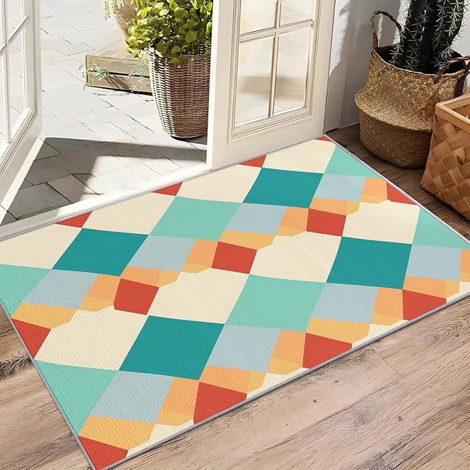 Geometric Rug for Entryway Indoor - Image 4