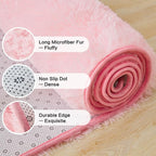 Andency 6x9 Area Rugs Pink, Large Shag Fluffy Soft Shaggy Rugs - Image 5