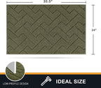 PURRUGS Dirt Trapping Door Mat 24" x 35.5", Non-Slip Machine Washable Entry Rug - Image 2
