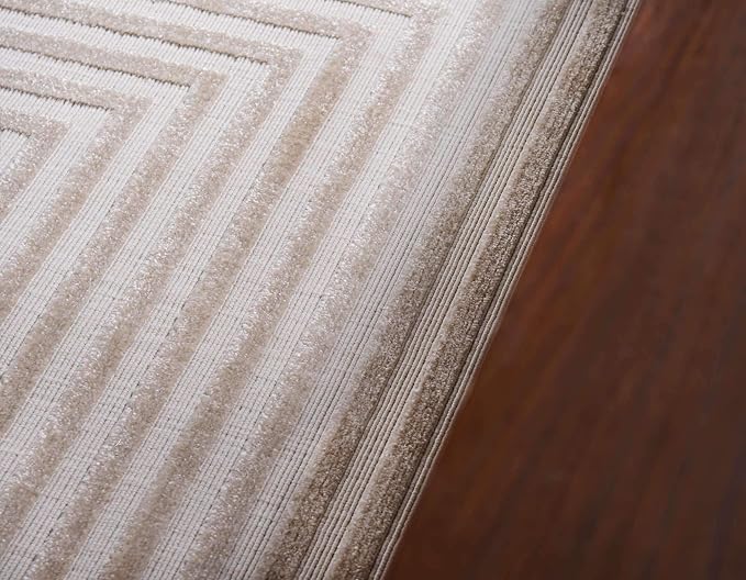 Unique Loom Sabrina Soto Outdoor Collection Geometric, Carved Area Rug - Image 5