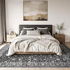Area Rugs 4x6, Boho Vintage Oriental Washable Rugs, Collapsible Area Rug - Image 3