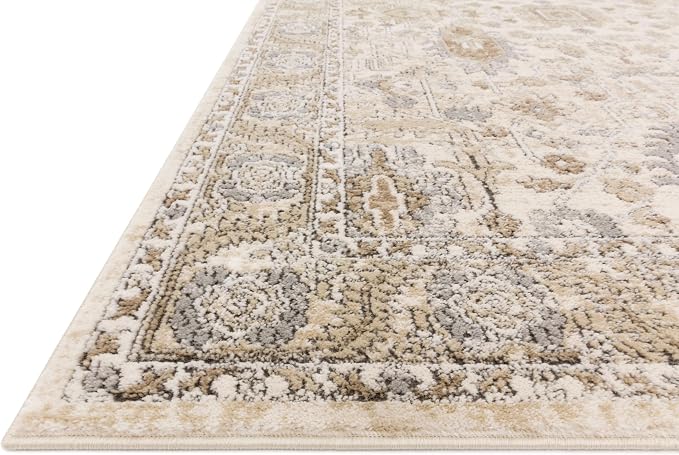 Loloi Teagan Collection TEA-03 Ivory/Sand 3'-4" x 5'-7" Accent Rug, Soft - Image 6
