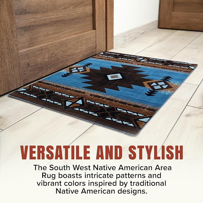 YHSF South West Native American Area Rug C318 - Image 7