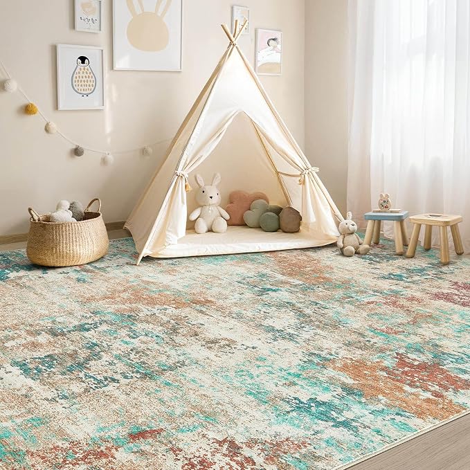 8x10 Christmas Area Rug Living Room Rugs - Image 8