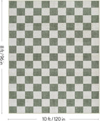 LIVEBOX 8x10 Area Rugs for Living Room, Checkered Non-Slip Washable Rugs - Image 2