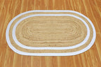 10x14 Rugs for Living Room Oval Kilim Rug Natural Oval Jute Thick 0.27" Solid - Image 8