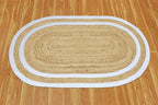 12x18 Rugs for Living Room Oval Kilim Rug Natural Oval Jute Thick 0.27" Solid - Image 8