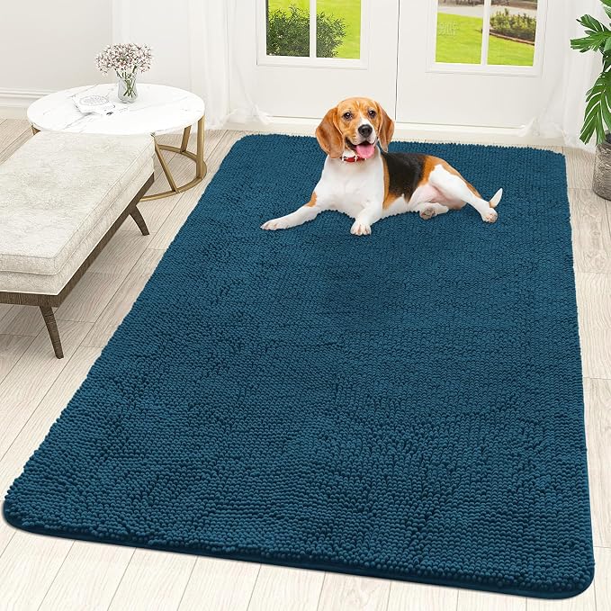OLANLY Dog Door Mat for Muddy Paws 59x35, Absorbs Moisture and Dirt, Absorbent by OLANLY