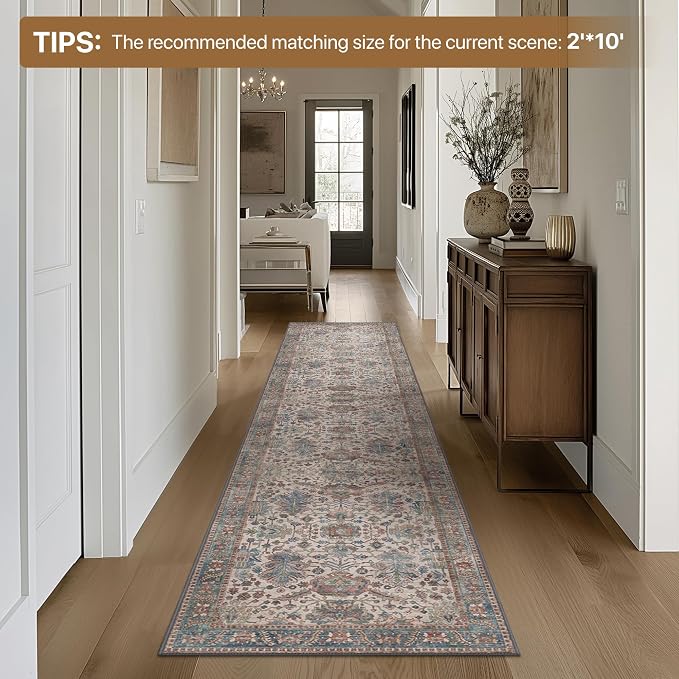 Bavni Runner Rug, Machine Washable Rugs - Image 6