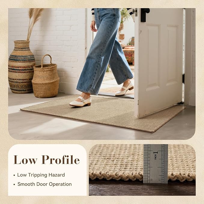 Jute Front Door Mat Indoor Entrance Indoor Door Mat Rugs - Image 6