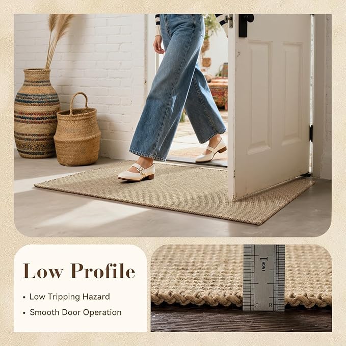 Jute Front Door Mat Indoor Entrance Indoor Door Mat Rugs - Image 6