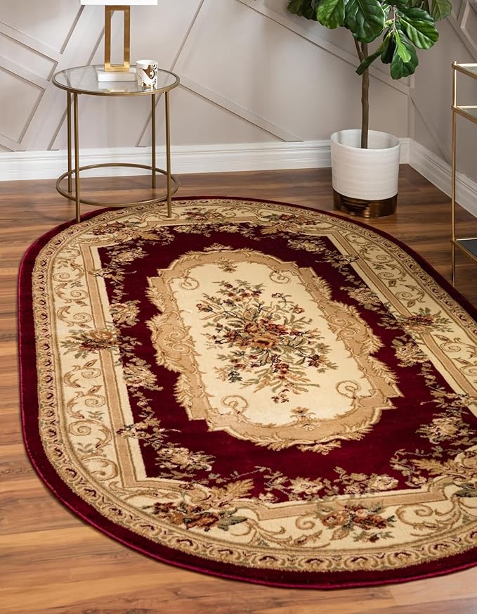 Unique Loom Versailles Collection Traditional Classic Floral Motif Area Rug by UniqueLoom