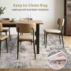 Area Rug Living Room Rugs: 5x7 Washable Large Abstract Modern Soft Stain - Image 6