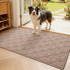 LUMI Indoor Door Mat, Absorbent Non-Slip Thin Doormat, Washable Door Mats by LUMI