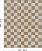 LIVEBOX 8x10 Area Rugs for Living Room, Checkered Non-Slip Washable Rugs - Image 2