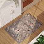Rugcomf Indoor Door Mat 2x3 Rug Vibrant Tree of Life-Patterned Vintage Machine - Image 2