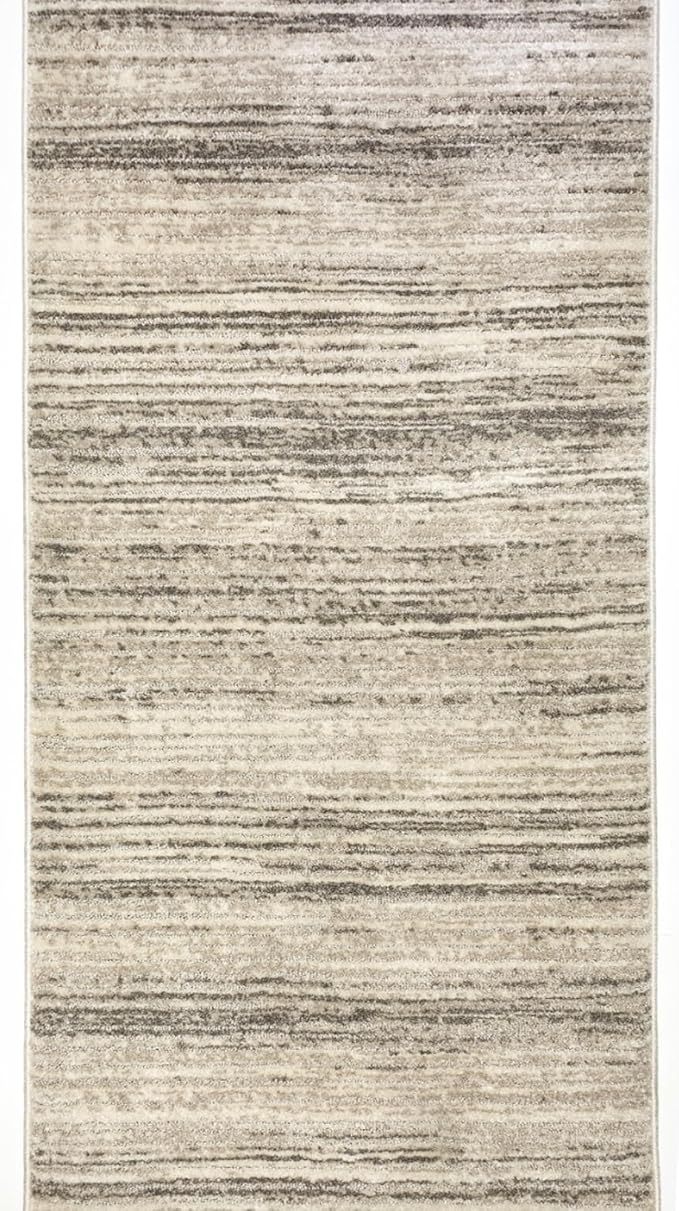 Well Woven Custom Size Hallway & Stair Runner- Harlow Delphi Cream Beige 31 - Image 5
