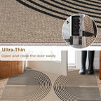 Easy Jute Indoor Outdoor 5x7 Rug, Washable Modern Rainbow Rugs - Image 4