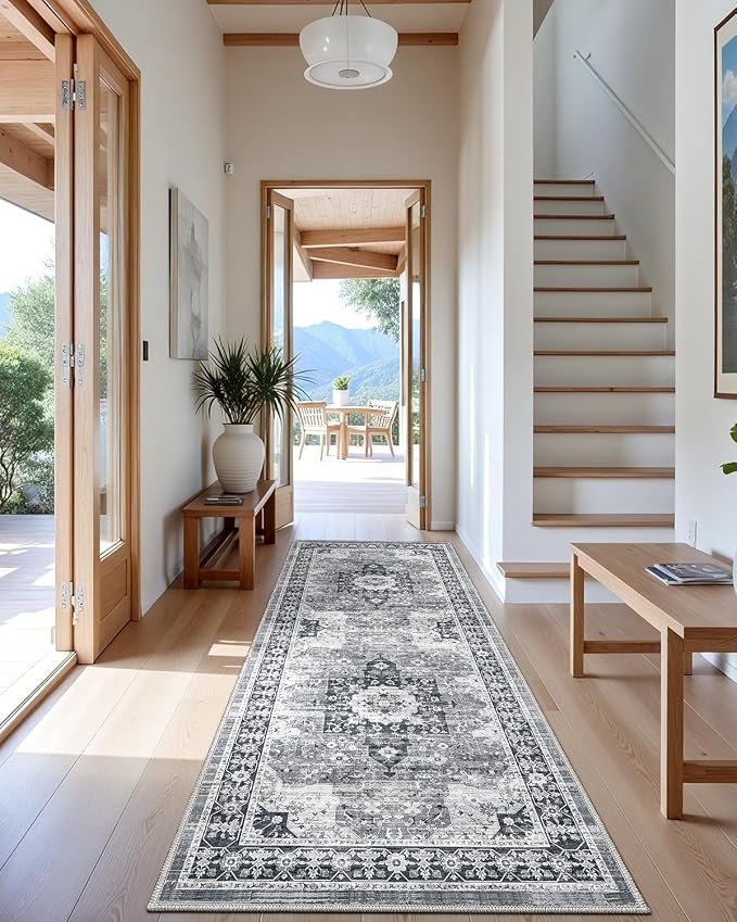 LUMI Runner Rug 3x10, Washable Non-Slip Hallway Throw Rugs, Long Soft Thin - Image 8
