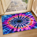 Tie Dye Rugs for Bedroom -Mandala Hippie Rug, 4x6 ft, Colorful Psychedelic - Image 4
