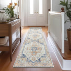 jinchan Kelda Runner Rug 2x10 Hallway Rug Washable Runner Vintage Mat Retro by JINCHAN