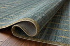Loloi Chris Loves Julia Calvin Collection CLV-02 Ocean/Olive 2'-7" x 10'-0" - Image 4