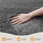 Zentavio Area Rugs for Living Room Grey Rugs for Bedroom Large 6x9 Carpet - Image 3