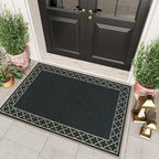 OJIA Easy Jute Front Door Mats Black Outdoor Rug 3x5, Washable Entryway Rug - Image 8