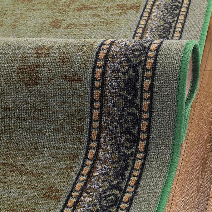 Antep Rugs Alfombras Bordered Modern 2x5 Non-Slip Low Pile Rubber Backing - Image 7