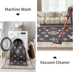 ILANGO Washable Area Rugs 5x7 for Living Room Vintage Area Rugs Non Slip Boho - Image 4