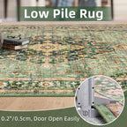 Deerly Green Rug 8x10 Area Rug for Living Room Bedroom Washable Rugs Large Boho - Image 7