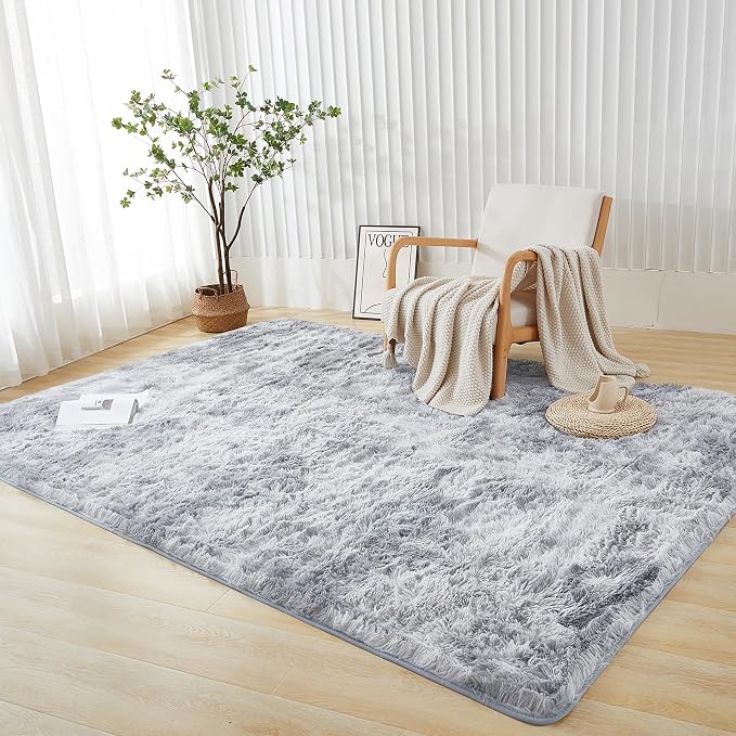Andency Soft Area Rugs for Living Room Bedroom, 5x8 Fluffy Shaggy Bedside Rug - Image 7