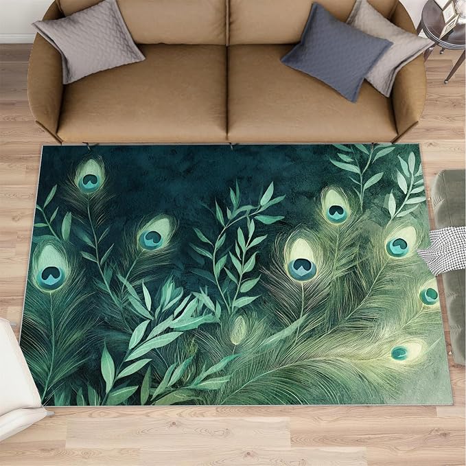 Peacock Feather Rugs for Living Room - Image 2